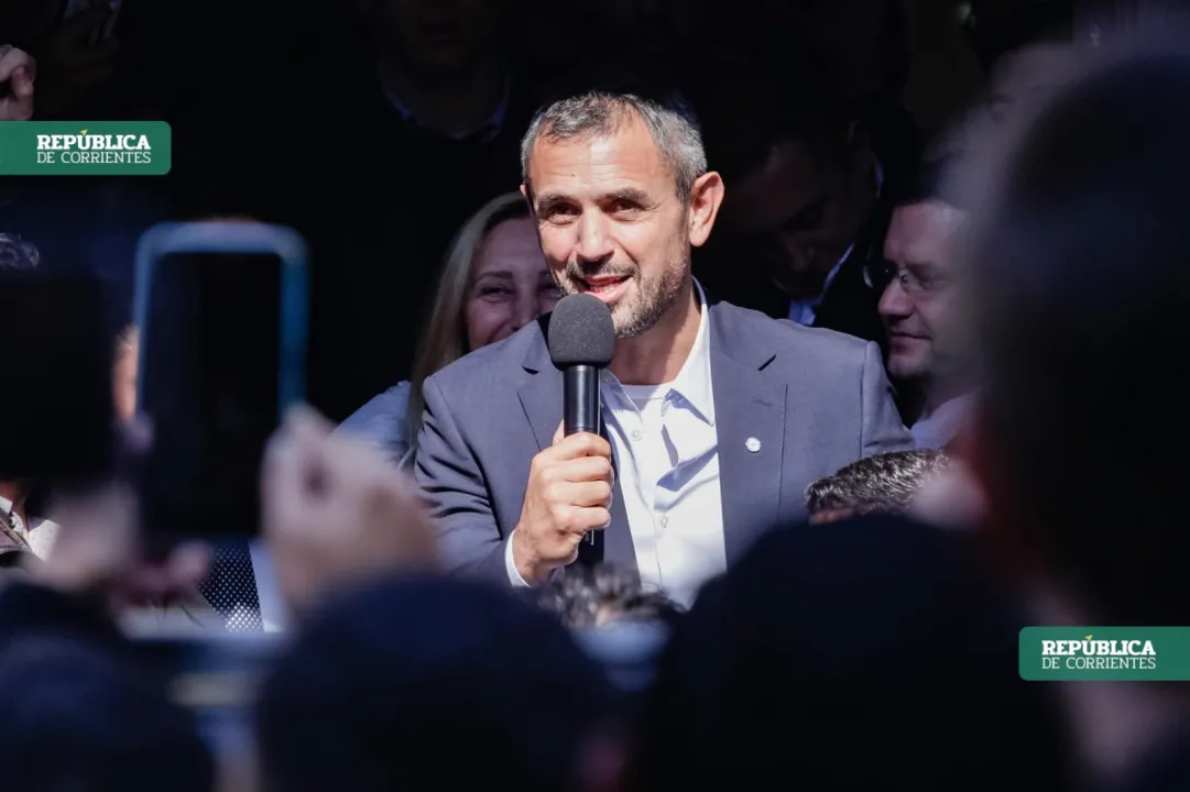 Inauguración de la sede de La Libertad Avanza en Corrientes, Karina Milei, Martín Menem.jpeg